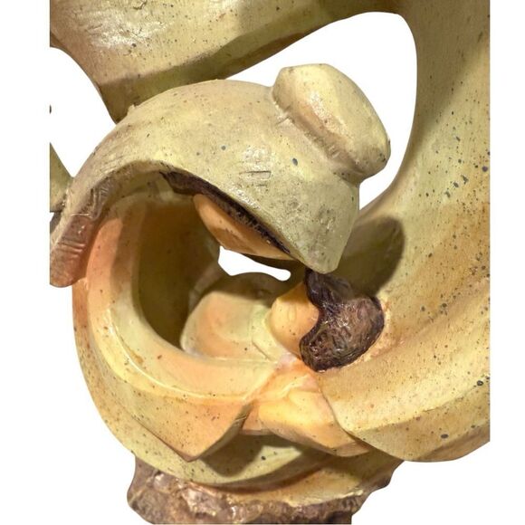 Modern Nativity Scene Resin Baby Jesus Mary Joseph Elegant Cream - Picture 2 of 8